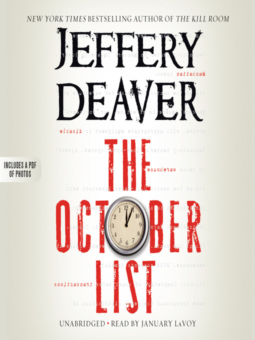 Title details for The October List by Jeffery Deaver - Wait list